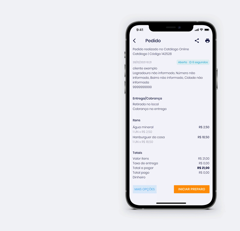 Controle de Delivery